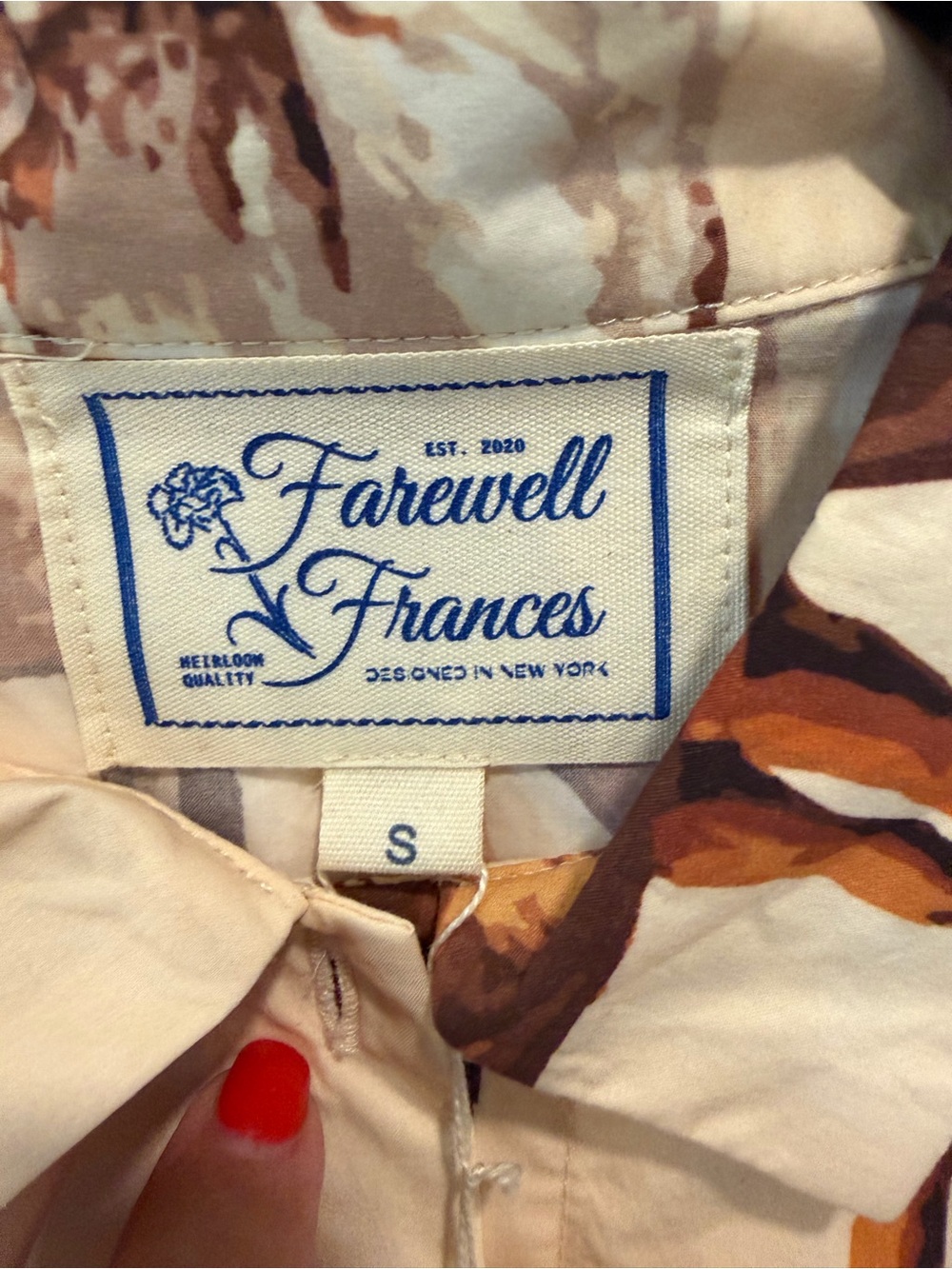 Farewell Frances Horse Print NWT - Picture 3 of 4